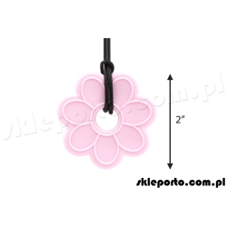 Gryzak logopedyczny Ark Kwiatek naszyjnik - bardzo miękki