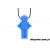 Gryzak logopedyczny naszyjnik w kształcie robota- twardy