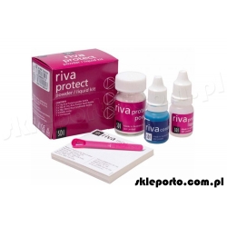 Riva protect plus 15 g proszek + 9,1 ml płyn + uzdatniacz 10 ml - glasjonomer do mieszania ręcznego